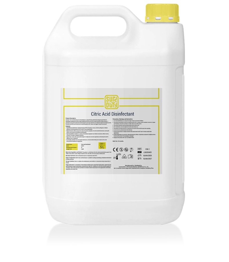Citric Acid Disinfectant Solution