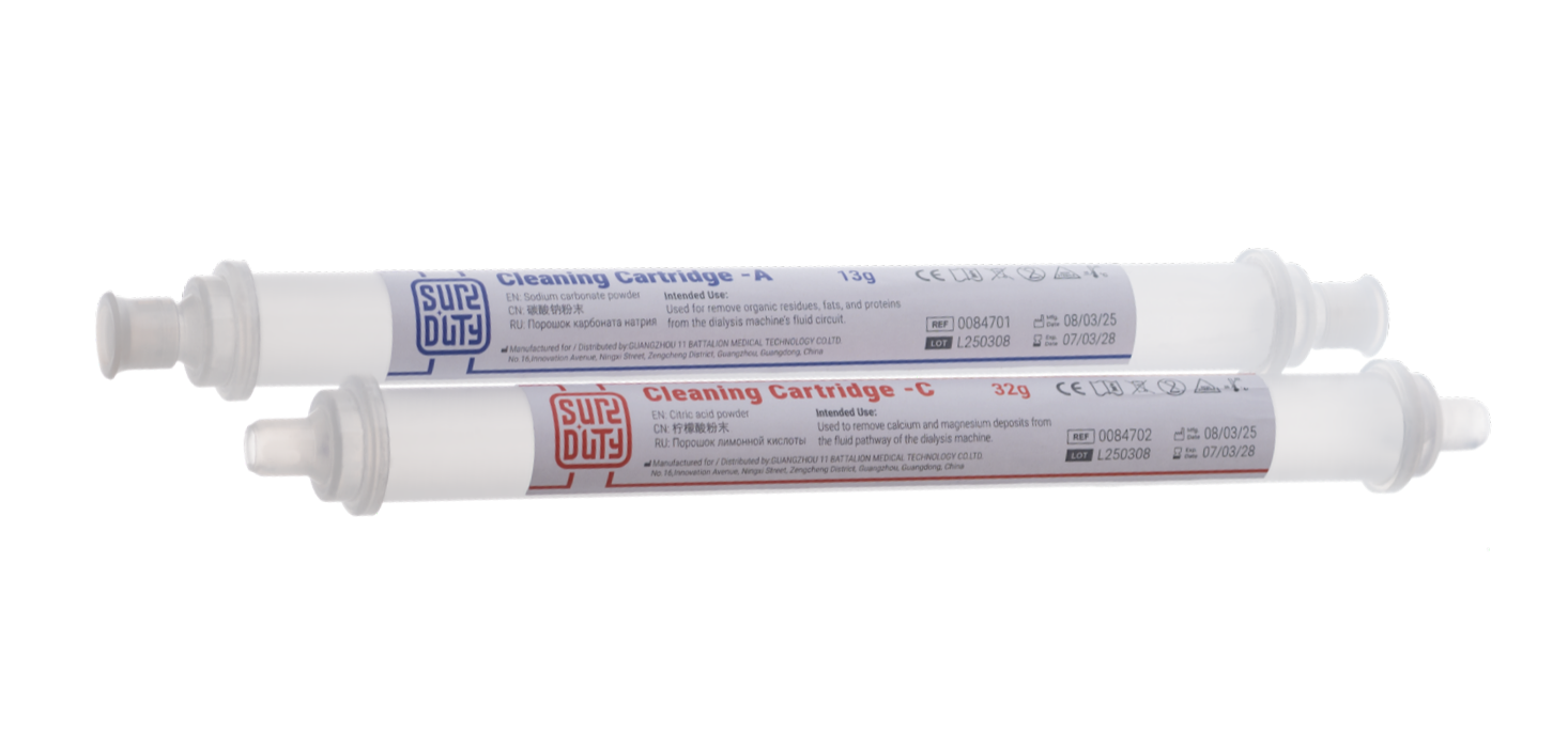 Hemodialysis Cleaning Cartridge