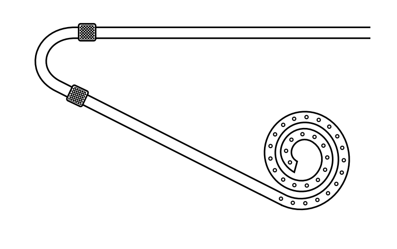 Peritoneal Dialysis Swan Neck Catheter Kit (Coiled Tip)